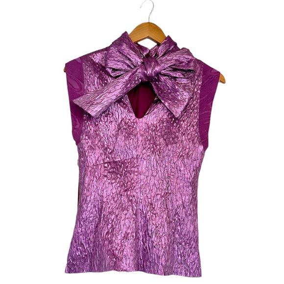 Rachel Comey Mirar Textured Jacquard Top in Orchid 4 - Picture 7 of 16